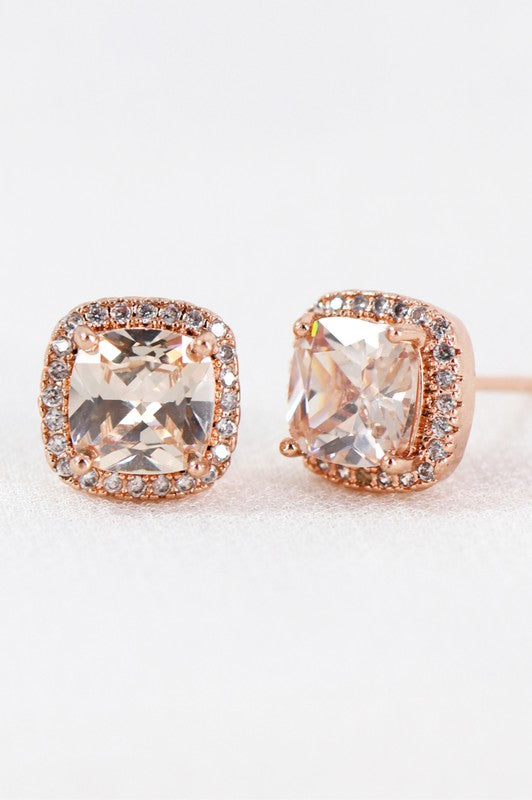 Dainty Square Stud