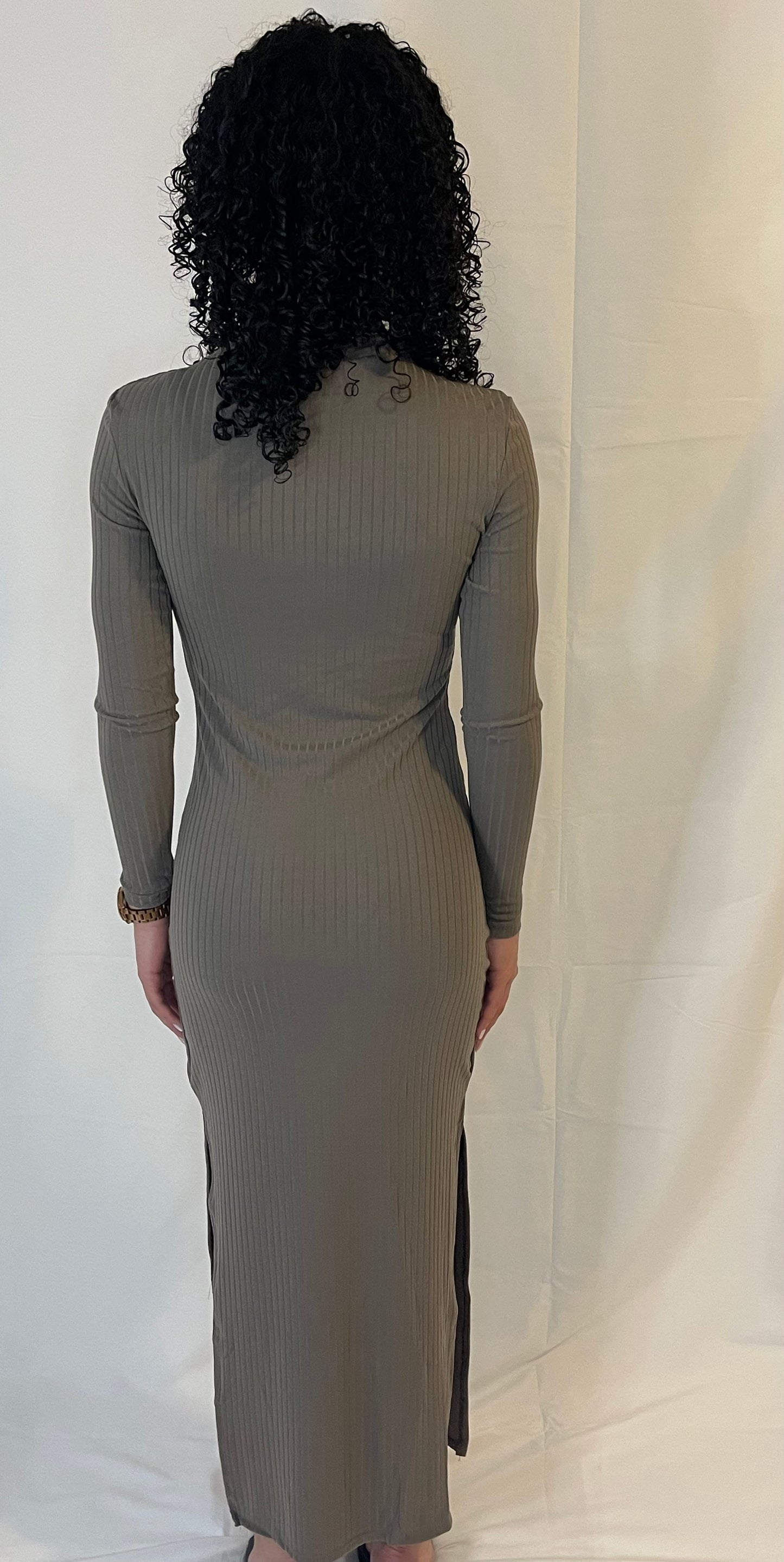 Turtle Neck Maxi Dress